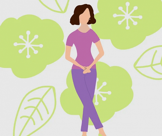 La figure d'une femme